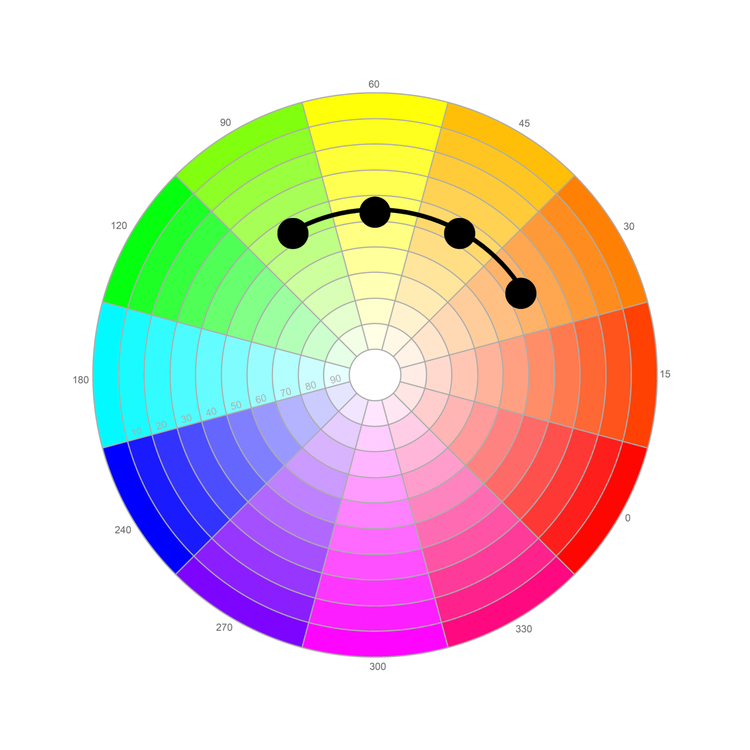 html neon colors