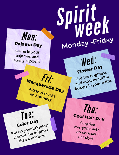 spirit week ideas