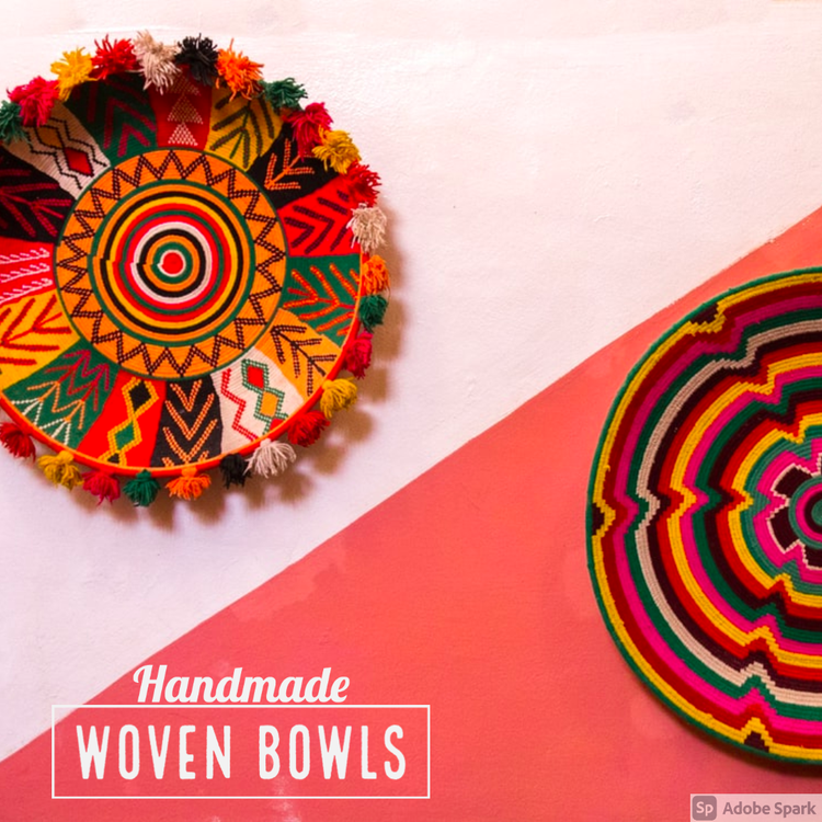 Colourful Woven Bowls