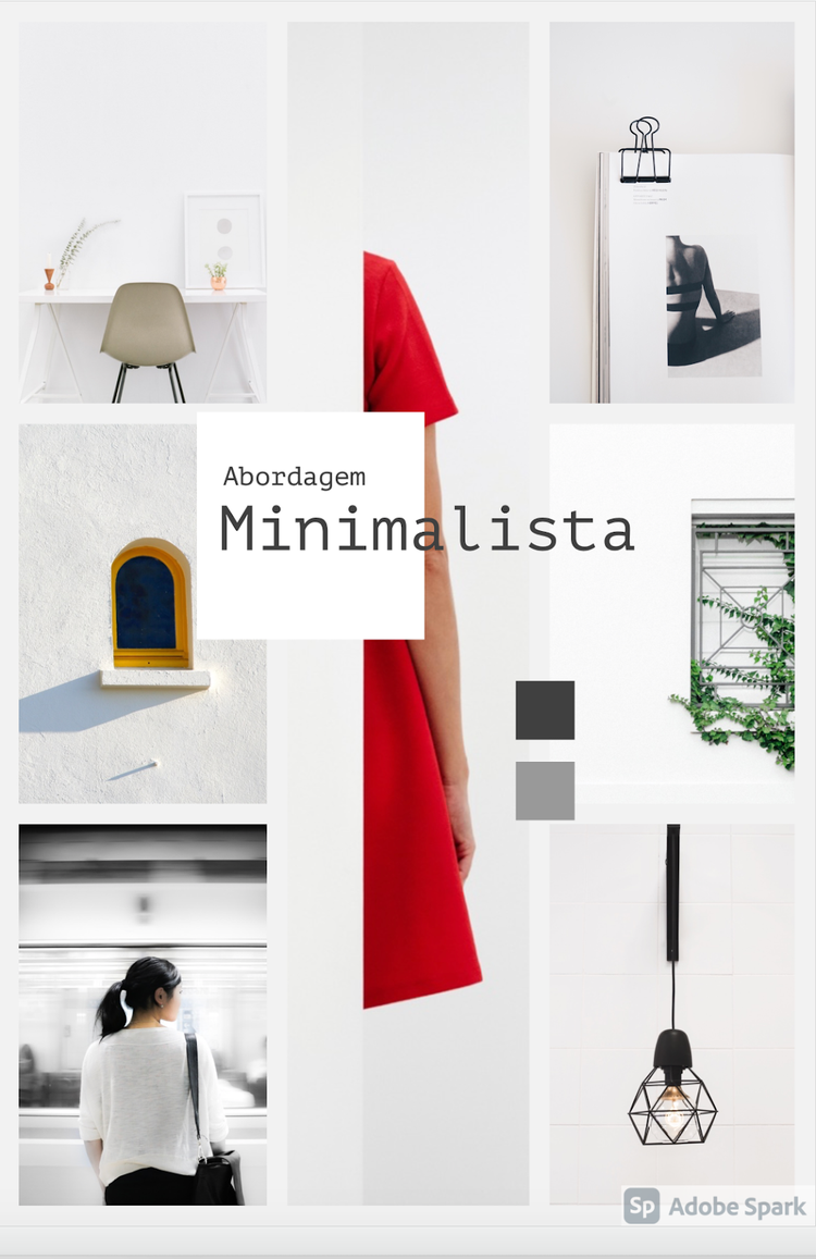 Moodboards for home improvement: Minimalista moodboard by Adobe Spark