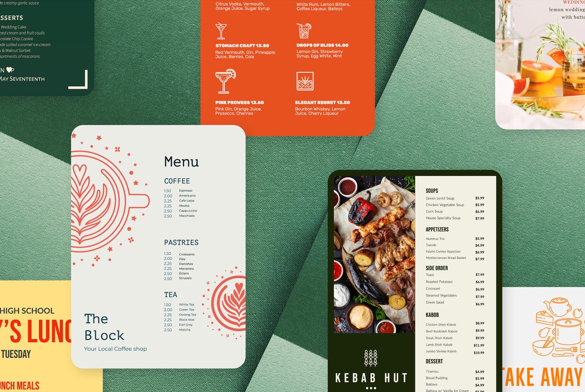 Menu Design Tips And Examples