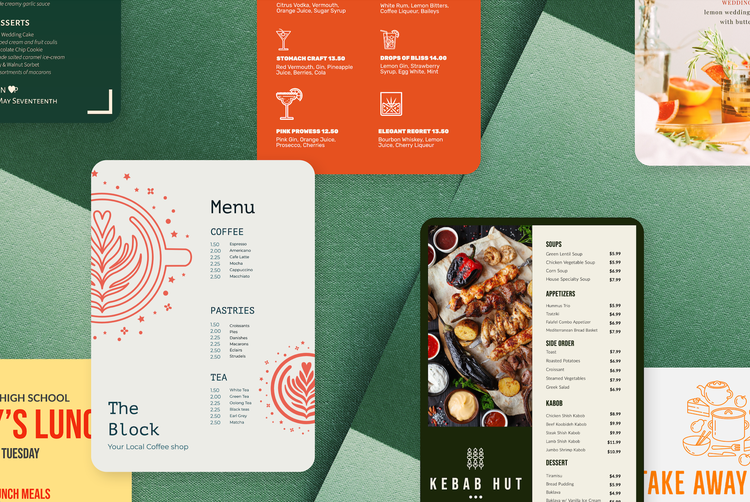 format menu design