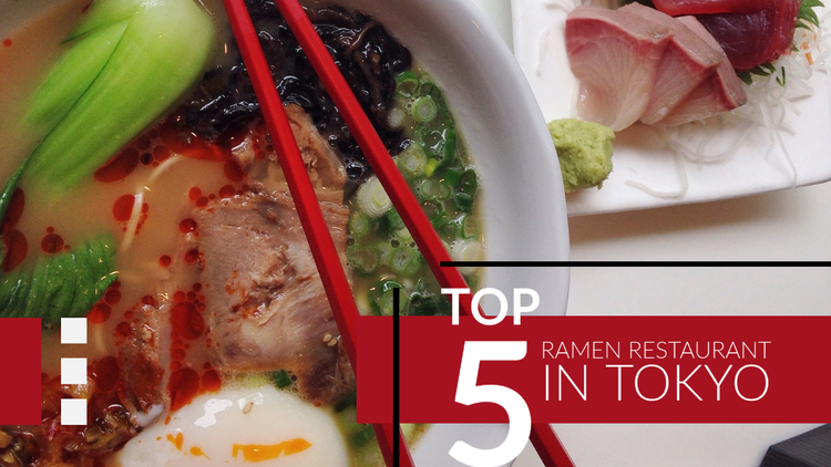 Youtube analytics: Top 5 ramen restaurant graphic