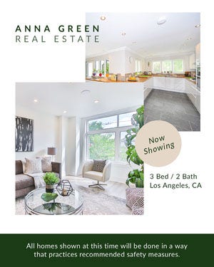 Interior Photos Real Estate Agency Home Showcase Instagram Portrait Ad COVID-19 Re-opening