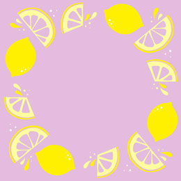 Purple and Yellow Lemon Frame Instagram Post Artists Collection: Adobe Spark Stylemakers