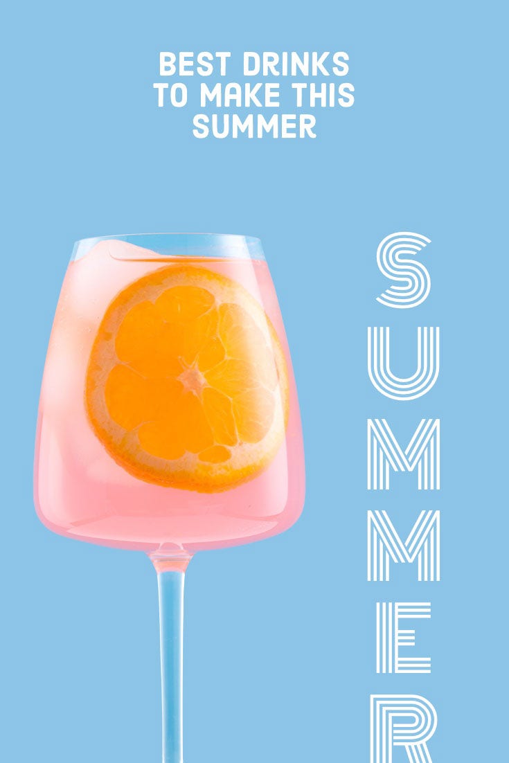 Blue White Pink Best Summer Drinks Pinterest 