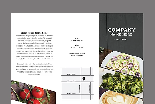 Template de design de brochure pour Adobe Photoshop