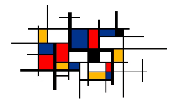 Un tableau de Mondrian