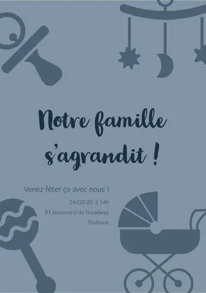 Modeles D Invitation Pour Baby Shower Gratuits Adobe Spark