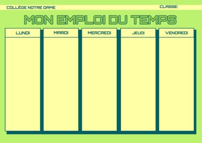 Planner à imprimer gratuitement - programme du mois - The Bright