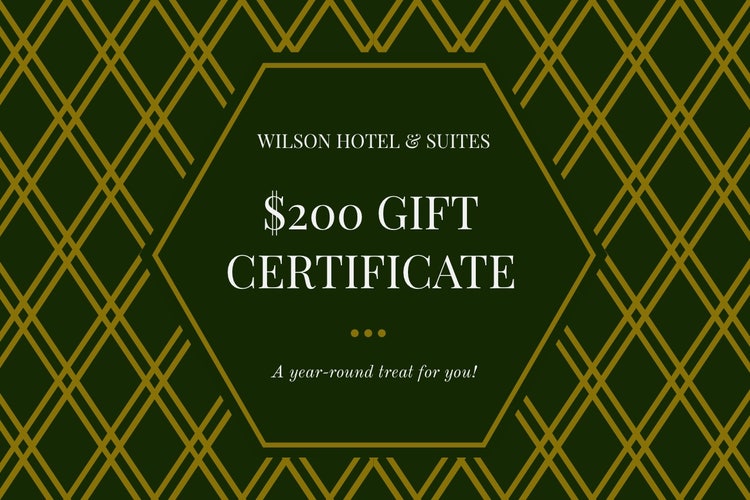 Gold and Black Hotel Discount Coupon