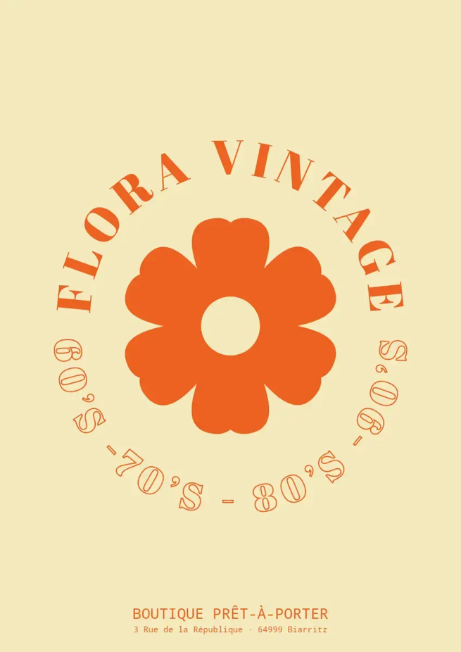 A logo with a flower Description automatically generated