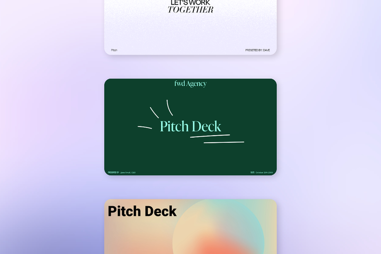 Qu’est-ce qu’un pitch deck - exemples et modèles | Adobe Express
