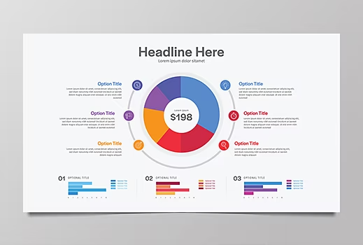 Templat desain infografik untuk Adobe Illustrator