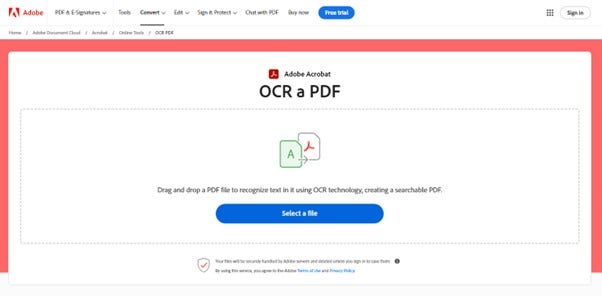 OCR a PDF | Adobe Acrobat Online