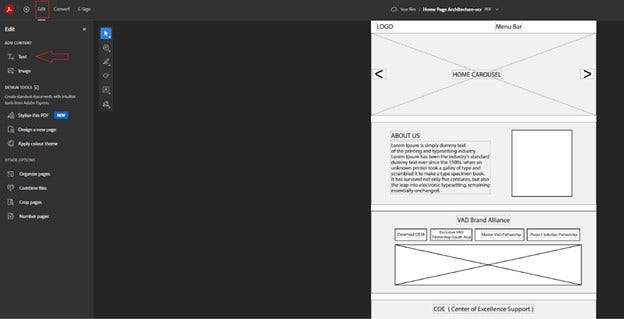 Edit PDF with Adobe Acrobat Online