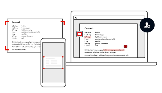 Enhancement of PDF documents on different devices using OCR scanning