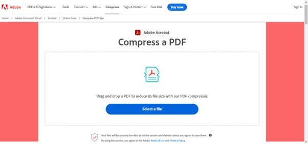 Select file to hyper compress it to 100 kb