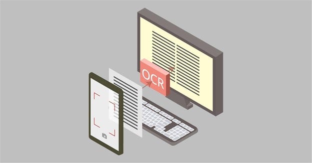 OCR scanning for text recognition