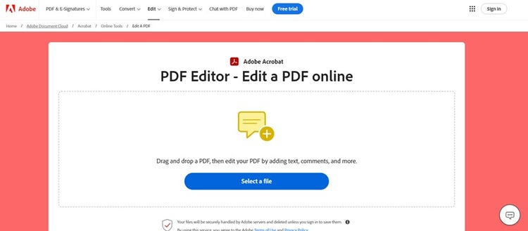 PDF Editor- Edit a PDF online