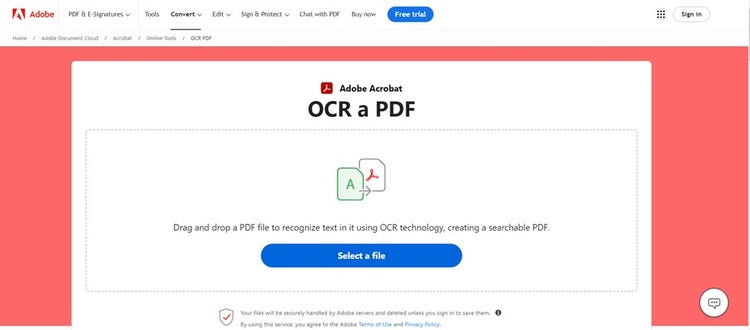 OCR a PDF with Adobe Acrobat