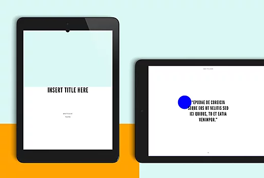 Bright Block Colour eBook Layout made with InDesign
