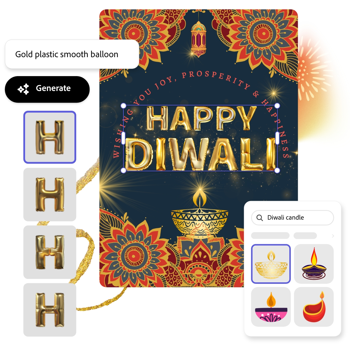 happy diwali greeting card design Stock Vector Image & Art - Alamy