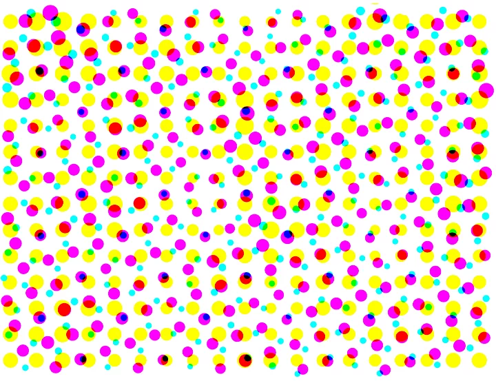 Halftone effect dots