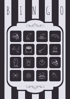 ハロウィンビンゴカードの無料テンプレート Adobe Express