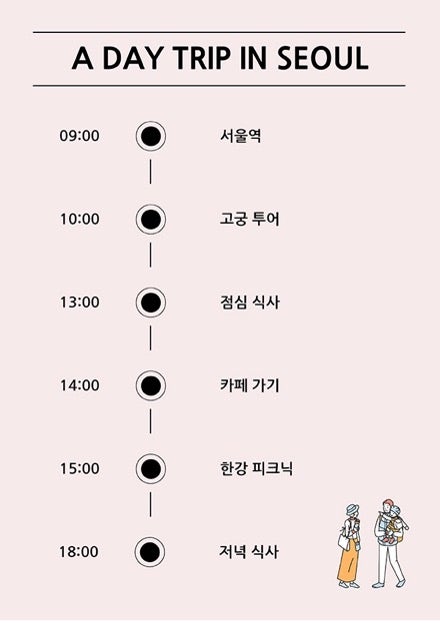 여행 일정표 양식 2