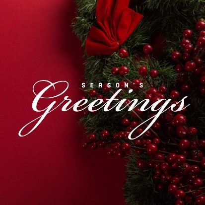 Red and Green Elegant Cursive Christmas Greetings Instagram Post