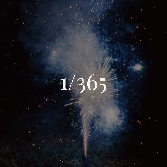 Fireworks Photo Minimalist New Year Instagram Square