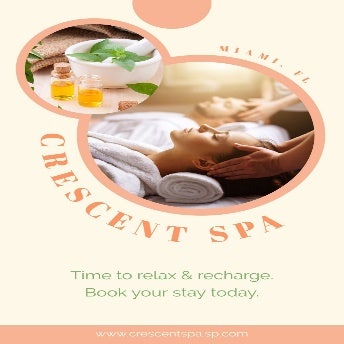 Orange and Beige Spa Poster