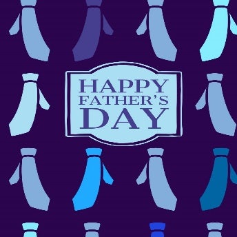 Blue And Violet Happy Father’s Day Card