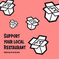 support local restaurant instagram COVID-19 재개