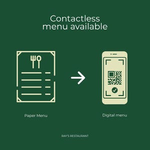 contactless menu instagram COVID-19 재개