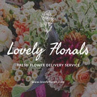 Elegant Floral Flower Delivery Service Instagram Post COVID-19 재개