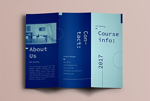 Template de design de brochure pour Adobe InDesign