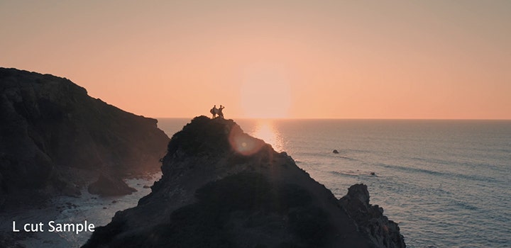 https://main--cc--adobecom.hlx.page/cc-shared/fragments/modals/videos/creativecloud/video/discover/l-cut#lcut | An L cut editing technique applied to video footage of surfers at the coast | :play-medium