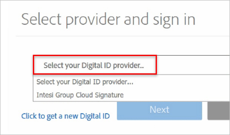 Mag-sign in at ilapat ang digital signature.