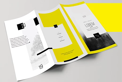 Template ng design ng brochure para sa Adobe Illustrator