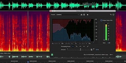 Use the Spectral Frequency Display to eliminate white noise.