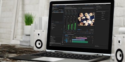 Master podcast audio mixing using the Essential Sound panel.