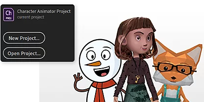 Predesigned characters in Adobe Character Animator