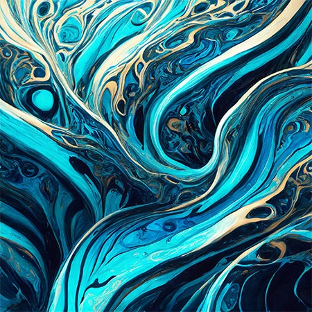 ferrofluid blue