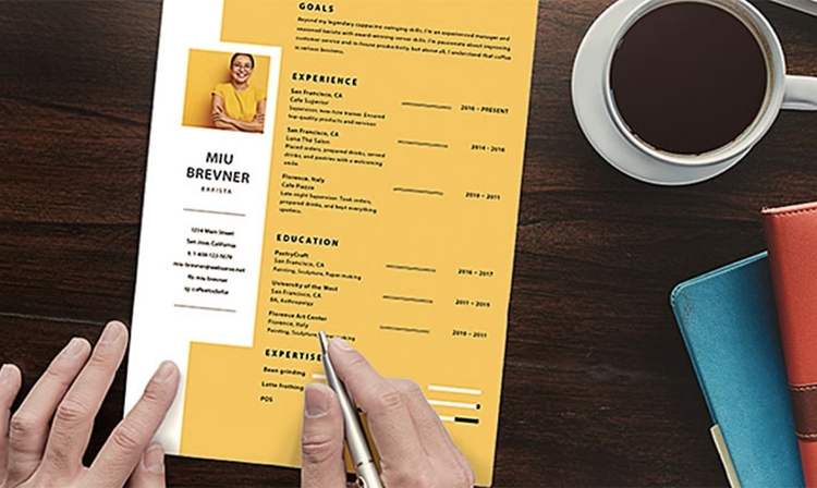 Design a resume that showcases your professional experience.