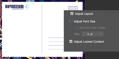 Screenshot of InDesign user interface