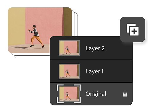 An example of a duplicated image in the Layers panel.