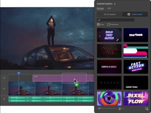 https://www.adobe.com/creativecloud/media_1e95ca448851dcafd7baf1b03856cabb36ef98f31.mp4#_autoplay1#_hoverplay | Library of motion graphic templates with Premiere Pro.