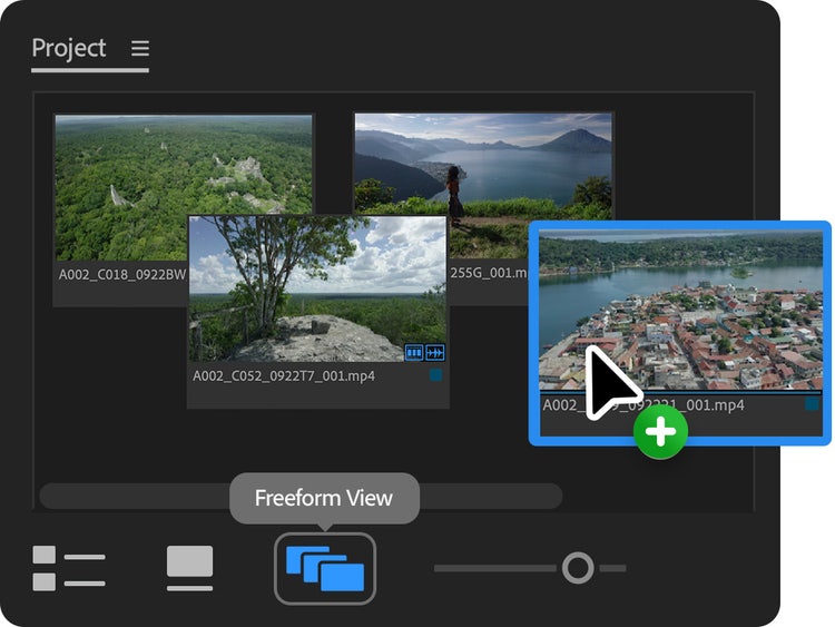 Screenshot of Adobe Premiere Pro project screen with video clips and audio tracks